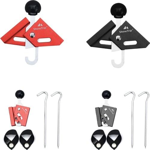 Outdoor Camping Tent Canopies Strut Adjustable Tents Top Support Connector Aluminum Alloy Tent Pole Thimble Ground Nail