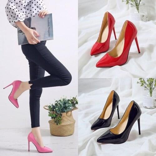 Sexy High Heel Ladies Stiletto Pointed Shoes Large Size Super High Heel Womens Shoes Zapatos De Mujer Ladies Shoes