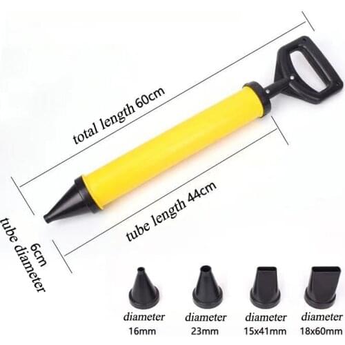 5 Cement Caulking Gun Pointing Brick Grout Mortar Nozzles Caulking Gun Hand Tool Set Aiming Mortar Sprayer Drill Bit Tool Set