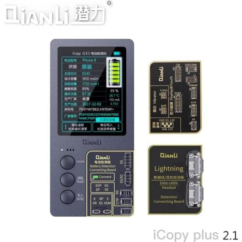 Qianli 2.1 3 boards iCopy Plus LCD Screen Original Color Repair Programmer for Phone 11 X 8 8PVibration/Touch Repair+battery