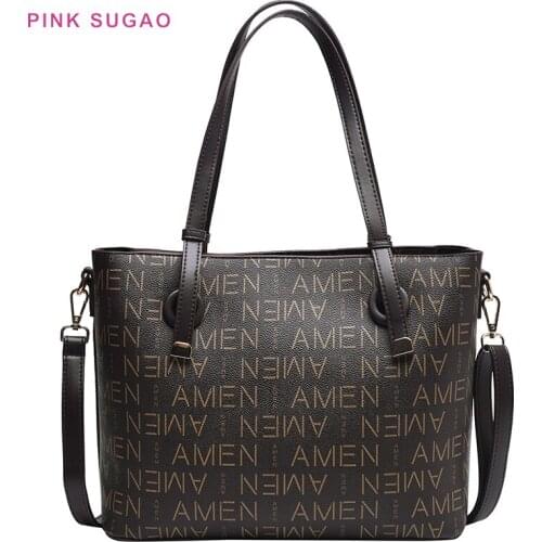 Pink Sugao women fashion purse luxury handbags women bags designer shoulder bag designer crossbody bags women leather handbag