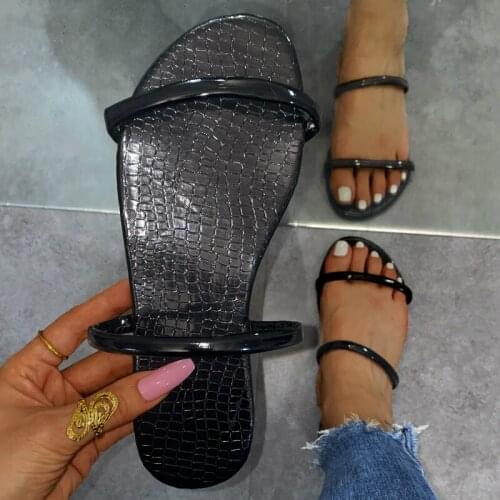 Ins Fashion Slippers for Women Flat Outdoor Snake Leopard Print Slides Beach Casual Trend Sandals Female Ladies Shoes Hotsale