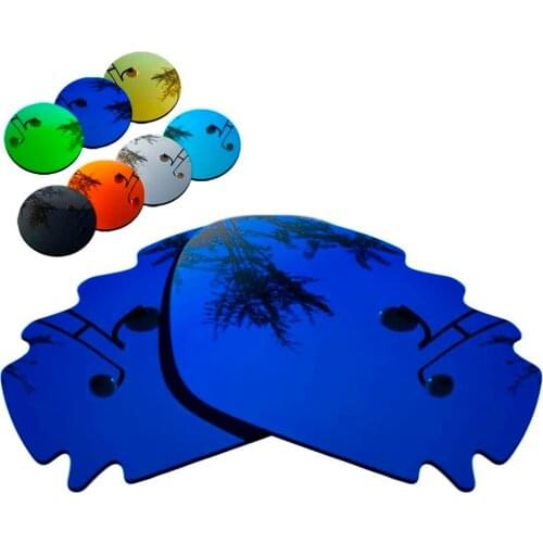 100% Precisely Cut Polarized Replacement Lenses for Jawbone Vented Sunglasses Deep Blue Mirrored Coating Color- Choices