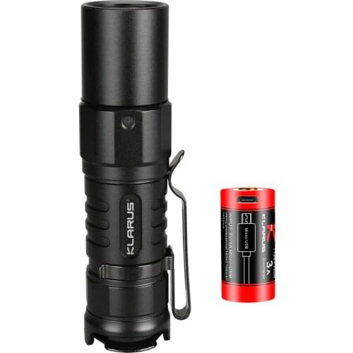 Original Klarus XT1C Mini LED Flashlight CREE XP-L HI V3 LED 1000LMTactical Flashlight with 16340 Battery for Everyday Carry