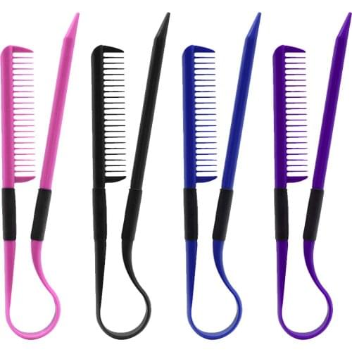 V Type Folding Hair Straightener Comb DIY Barber Salon Hairdressing Hair Comb Brush Hair Styling Tool Accessories