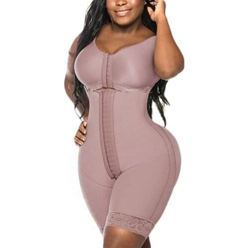 High Compression Garment With Hook And Eye Closure Adjustable Bra Double For Womeen Waist Trainer Fajas Reductoras Y Modeladora