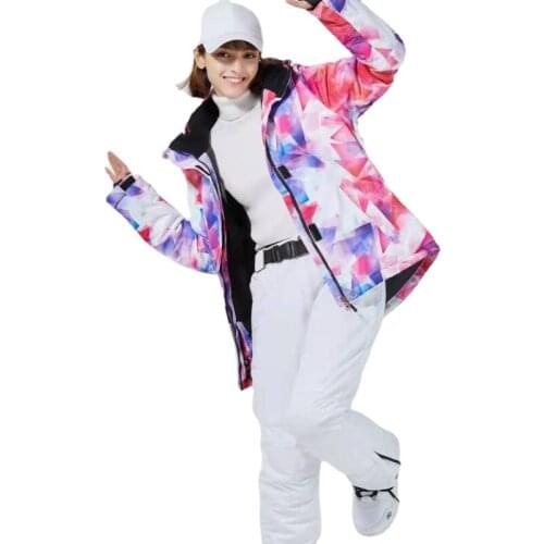 Winter Outdoors Ski Suit Womens Warm Veneer Double Board