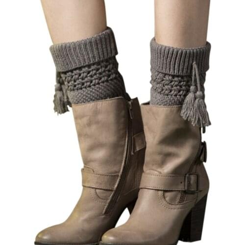 1 pair Sport Cycling Socks Women Knit Leg Warmers Winter Warm Loose Style Lady Boot Knee High Boot Stockings Leggings