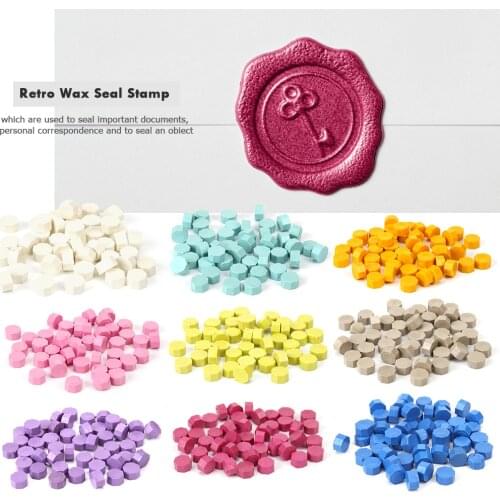 100pcs Sealing Wax Seal beans Stamp Beads for vintage craft Envelope Wedding Wax seal Ancient Sealing Wax stamp Making Tools