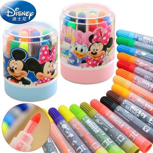 12/24 color genuine Disney watercolor pen cartoon painting pen children coloring graffiti pen office school supplies gift