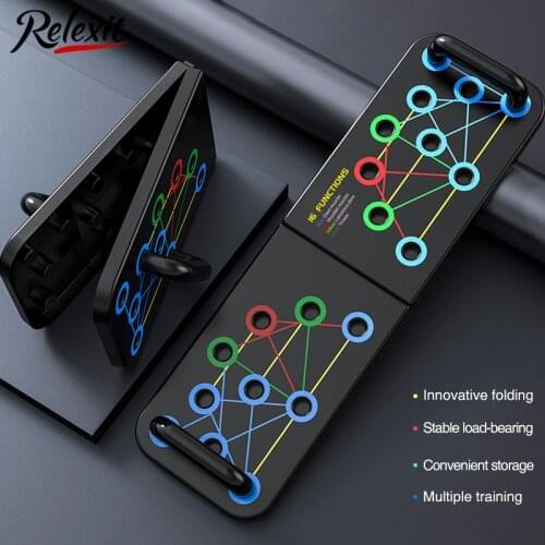 16 in 1 Push-Up Rack Board Training Sport Workout Fitness Gym Equipment Push Up Stand for ABS Abdominal Muscle Building Exercise