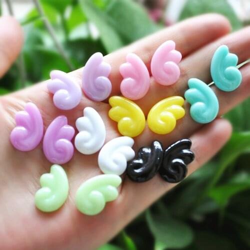 32pcs very cute flat back resin wings cabochon for DIY Accessory Jewellery Making