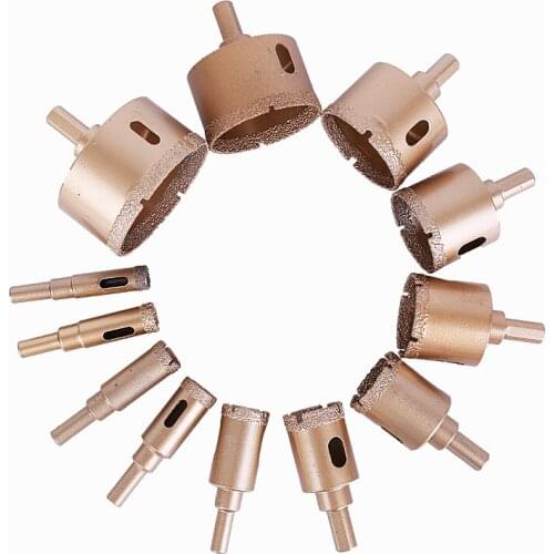 6-65MM Diamond Drill Bits Hole Opener Power Tools Accessories Glass Deep Processing Ceramic Tile Marble Hole Opener Drill Bits