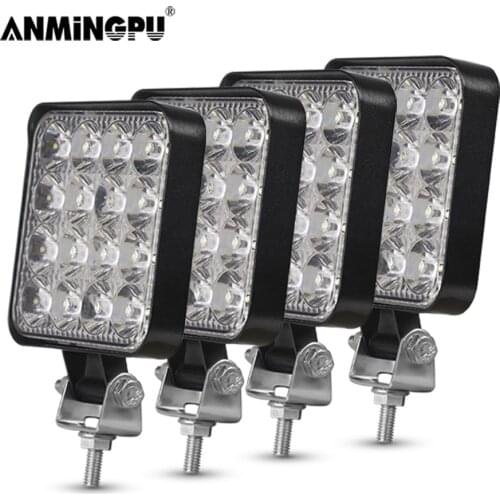 ANMINGPU Mini LED Light Bar/Work Light 12V 24V 42W 48W LED Light Bar for Off Road Truck Boat SUV 4x4 Atv Car Barra LED Lightbar