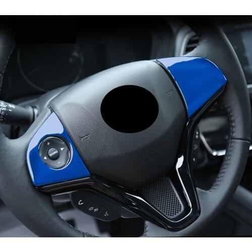 Car inner steering wheel cover sticker Panel Decoration For Honda HR-V HRV Vezel 2016 2017 2018 2019 C1571