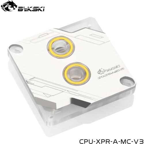 Silver,Bykski CPU Block For Intel LGA 1150 1151 1155 1156 2011 2066 X99 X299 Processor cooler,5v 3pin,12v 4pin ,CPU-XPR-A-MC-V3