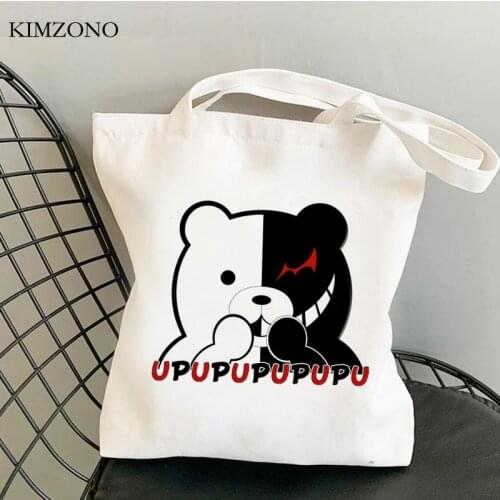 Danganronpa shopping bag tote handbag shopping shopper bolso bag cloth ecobag reusable sac tissu