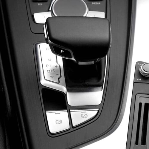 For Audi A5 A4 B9 2017 2018 High Quality ABS Chrome Gear Shift Panel Cover Decoration Trim Interior Auto Accessories