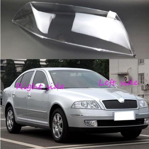For Skoda Octavia 2007 2008 2009 Car Headlight cover Headlamp Lens Auto Shell Cover