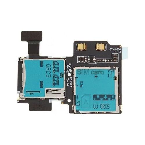 For Samsung GALAXY S4 Double SIM Card + Memory TF Card Reader Holder Flex Ribbon Cable