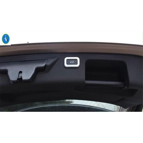 Yimaautotrims Rear Door Trunk Power Tailgate Switch Button Cover Trim Fit For Land Rover Discovery Sport 2015 - 2019 ABS