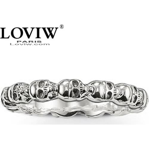 Skull Ring Good Jewerly For Women & Men Gift silver-plate punk rock silver-plate rings Super Deals for party