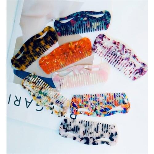 Korea Creative Acetic Acid Comb Girl Cute Anti-static Portable Hairdressing Comb Detangling Hairbrush Comfortable