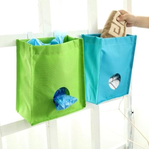 Kitchen Storage Bags Extract Garbage Bag Cabinets Oxford Cloth Hanging Bag Kitchen Tools