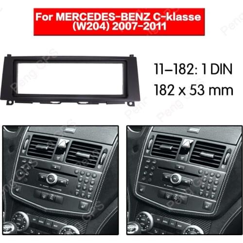 Car Radio stereo Fitting installation fascia For MERCEDES-BENZ C-klasse (W204) 2007-2011 Stereo Frame Fascias Mount DVD Dash CD