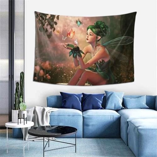 Butterfly Tapestry Wall Hanging Gossip Tapestries Hippie Wall Rugs Beautiful Butterfly Girls Dorm Decor Blanket