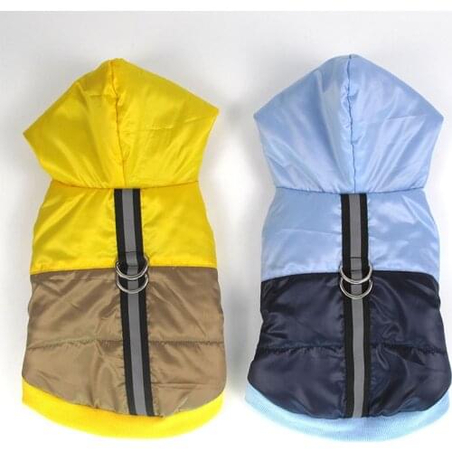 New Autumn and Winter Dog Clothes Pet Warm Down Vest Fashion Jacket Waterproof Coat Hooded Clothing Dogs Clothes Outfit DC615