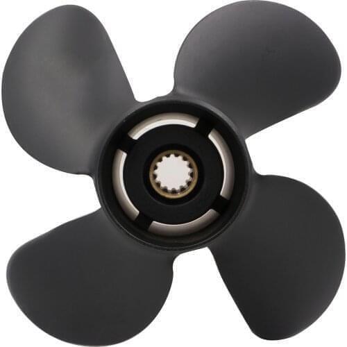 4 blade 10 5/8x12 for Honda 25-60hp outboard propellers Aluminium propellers 13 teeth spline right hand boat accessories marine
