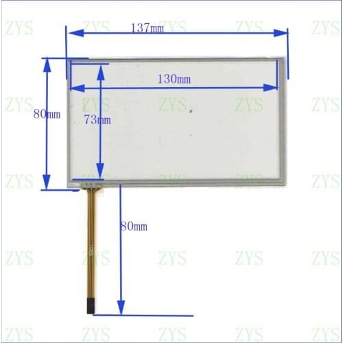 ZhiYuSun POST 5.4 touch screen for PIONEER TPM5801 NEW GLASS for GPS touch free shipping 136*81