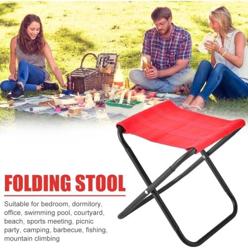 Collapsible Camping Seats Hiking Stool Portable Lightweight Folding Stool Outdoor Camping Fishing Barbecue Travel Chair