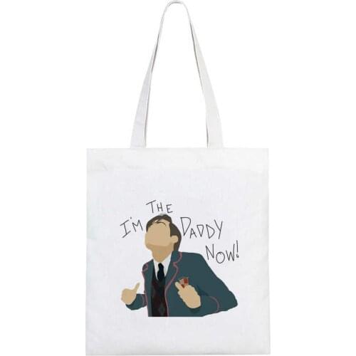 Umbrella Academy shopping bag tote handbag bolso eco grocery jute bag bag sacola tote bolsas reutilizables cloth sac toile