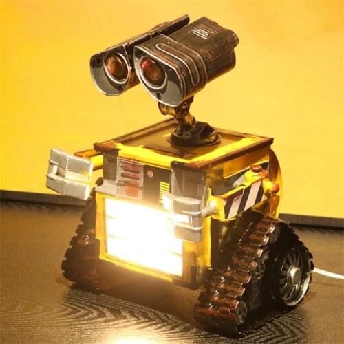 Creative robot retro table lamps childrens room birthday gift bedroom bedside lamp night light vintage decorative table lights