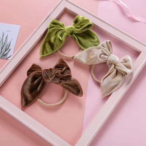 Turban Baby Girl Bows Kids Hair Accessories Solid Color Elastic Super Soft Seamless Toddler Hair Clips Children Toddler Headband