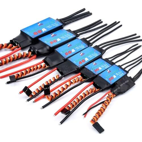 1PCS 12A 20A 30A 40A 50A 60A 80A Bidirectional brushless ESC for remote control ship pneumatic underwater propelle