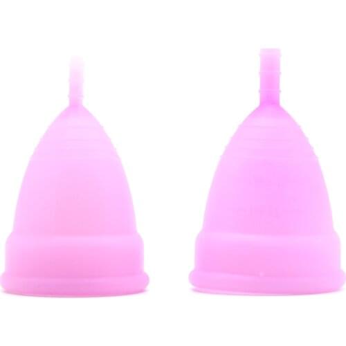 1Pcs Women Feminine ProductMedical Grade Silicone Menstrual Cup For Vagina Use Small Or Big Size Health Care Anner Cup