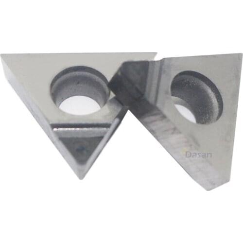 2pcs TCGT16T308 CBN PCD Inserts TCGT 16T304 02 High Hardness Lathe Diamond Insert Internal Turning Tools Aluminumm Copper Tool