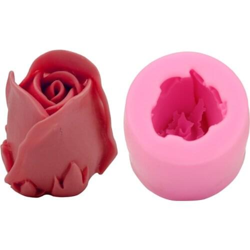 3D Rose Flowers Soap Moulds Chocolate Cake Decorating Tools Baking Fondant Silicone Mold DIY Handmade Soap Silicone Mold 3d