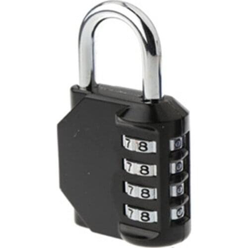 4 Digit Lock Anti-Theft Security Padlock Lock Durable Number Locks for Door Suitcase Bag Package Cabinet Locker Window Key Locks