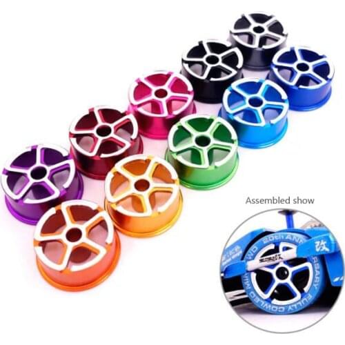 4 Pcs Middle Diameter Wheels Aluminum Alloy Wheel Hub for Tamiya Mini 4WD Car Model 95276