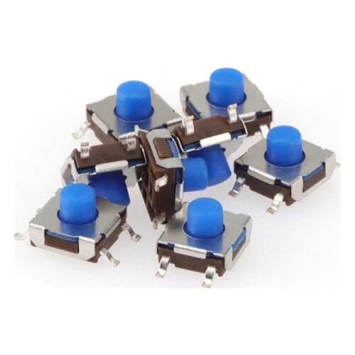 Free shipping 1000PCS 6*6*4.3mm Tact Switch DIP 4 Pin Tactile Push button LCD Screen