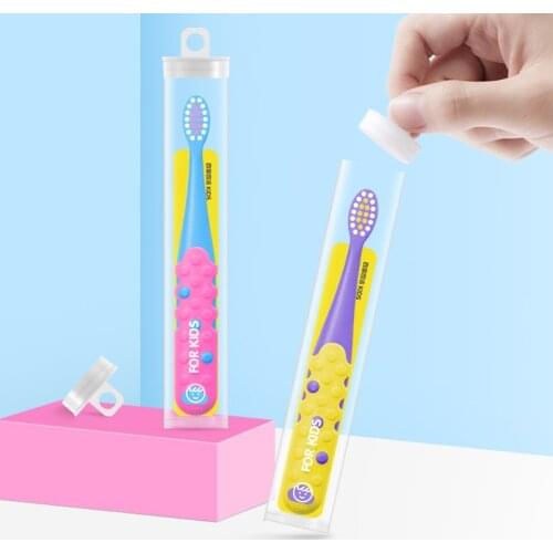 Childrens Cute Toothbrush Toothbrush for Kids Childrens Teeth Soft Fur Toothbrush Hit Color Design Cute Childrens Toothbrush