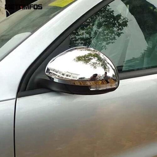 For Volkswagen Tiguan 2009-2013 2014 2015 Chrome Side Door Rear View Mirror Cap Cover Trim Exterior Accessories Car Styling