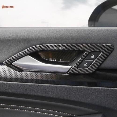 For Volkswagen VW Golf 8 MK8 2020 2021 ABS Matte Inner Car styling Inner Door Handle Bowl Cover Trim Stickers Auto Accessories