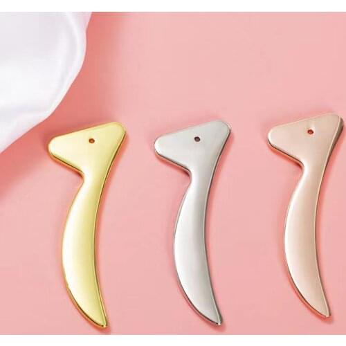 Zinc Alloy Scraping Therapy Tools Facial Meridian Massager Body Massage Portable Beauty Tool For Home And Travel Guasha Plates