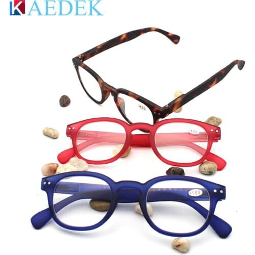 KAEDEK 2020 Trend New Color Reading Glasses Retro Europe Style Quality Men Women Eye Glasses With Flex Lesebrillen