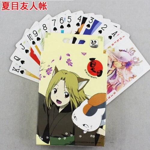 Anime Natsume Yuujin-chou Poker Cards Cosplay Board Game Cards With Box Collection Toy gift